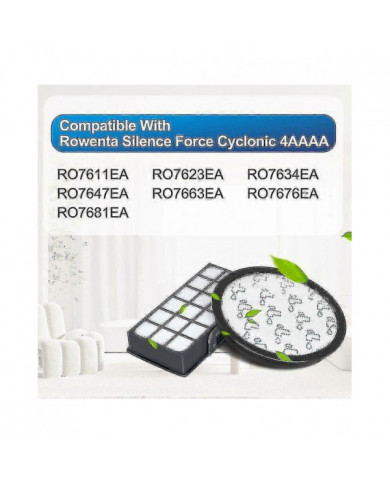 Ensemble De 2 Filtres Hepa Pour Rowenta Silence Force Cyclonic 4aaaa Ro7647ea Ro7663ea Ro7676ea Ro7681ea (modèle [...]