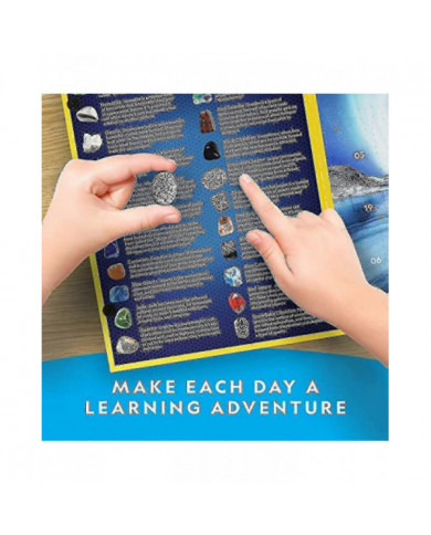 Calendrier de l’Avent National Geographic Gemstone - Calendrier de l’Avent pour enfants avec 24 pierres précieuses [...]