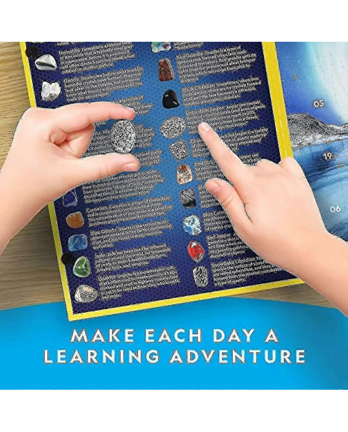 Calendrier de l’Avent National Geographic Gemstone - Calendrier de l’Avent pour enfants avec 24 pierres précieuses [...]