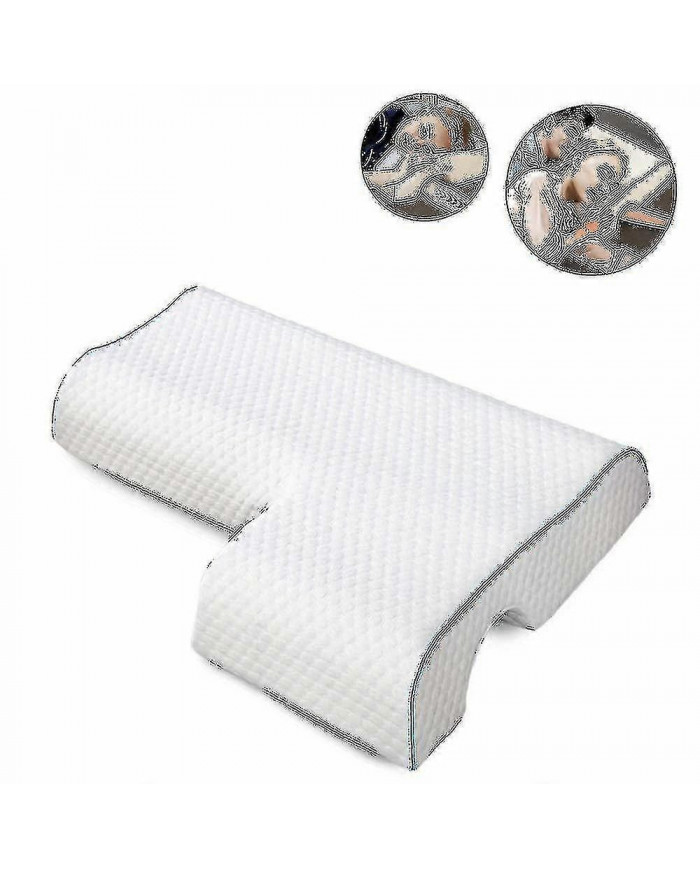 1pc Coussin de câlin arqué avec mousse à mémoire de forme à rebond lent pour les couples - oreiller de main anti- [...]