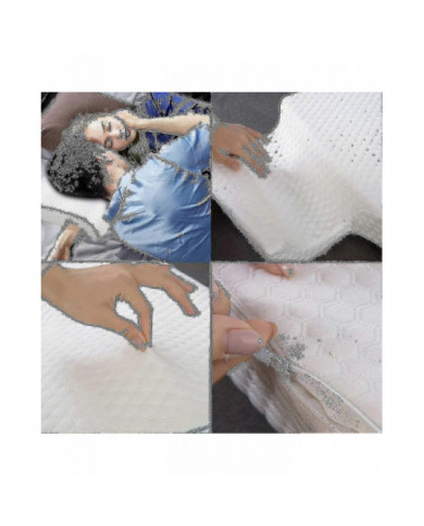 1pc Coussin de câlin arqué avec mousse à mémoire de forme à rebond lent pour les couples - oreiller de main anti- [...]