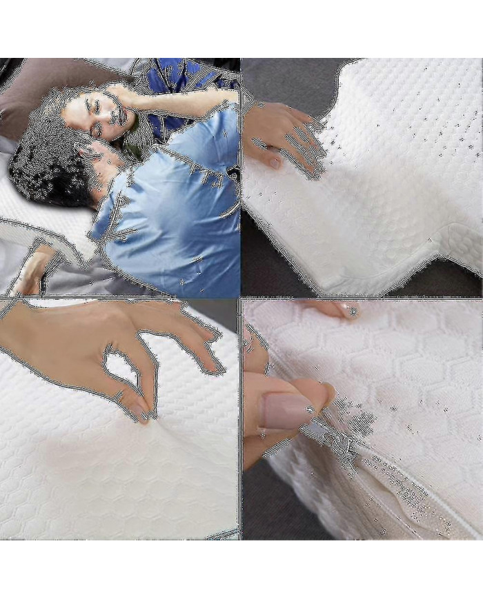 1pc Coussin de câlin arqué avec mousse à mémoire de forme à rebond lent pour les couples - oreiller de main anti- [...]