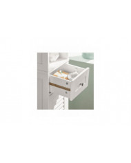 SoBuy FRG236-W, White Free Standing Tallboy Salle de bains Armoire de rangement