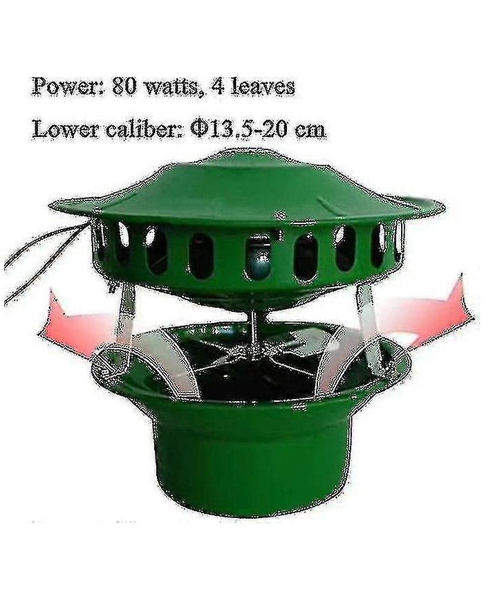 Electric Chimney Fan For Bbq Hut Fireplace Thermo Stove Wood Oven - 80w