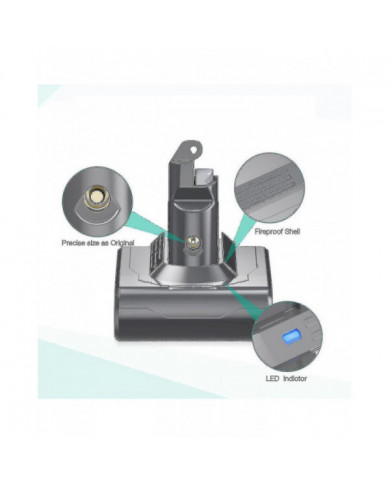 21.6v Remplacer V6 Dc62 Batterie + préfiltre Compatible V6 Sv04 Sv03 Dc58 Dc59 Dc61 Dc74 Animal Dc72 Series Vacuum-d