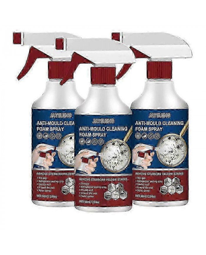 1-3x Nettoyant anti-moisissure Mousse Spray Agent Anti-moisissure efficace Nettoyant anti-moisissure