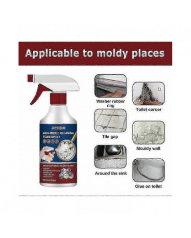 1-3x Nettoyant anti-moisissure Mousse Spray Agent Anti-moisissure efficace Nettoyant anti-moisissure
