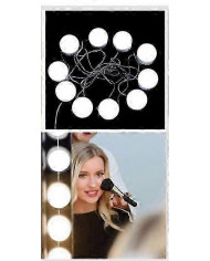 Miroir de courtoisie Hollywood 70 x 55 cmLumières 3 couleurs, 14 ampoules LED à intensité variable, ampoules [...]