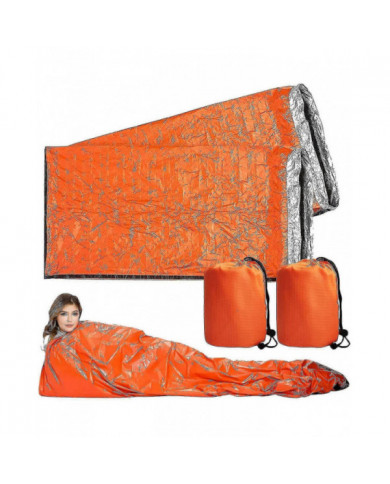 4x Outdoor Emergency Thermal Waterproof Sleeping Bag Camping Survival Bivvy Sack