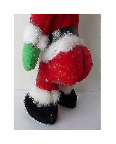 1er Père Noël Twerking - Décoration de Noël d’animation de danse en mouvement alimenté par batterie (rouge)