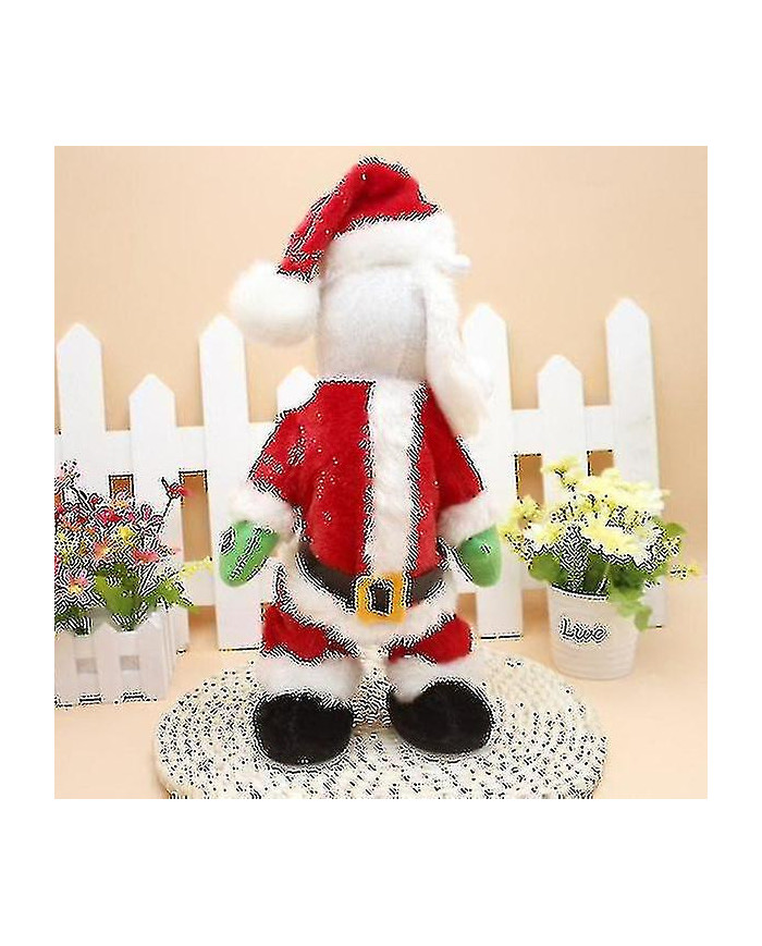1er Père Noël Twerking - Décoration de Noël d’animation de danse en mouvement alimenté par batterie (rouge)