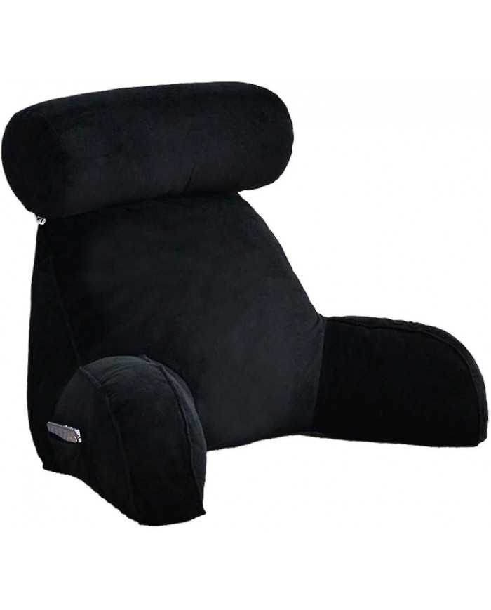 Oreiller de lecture, oreiller de dossier, oreiller de repose-dos pour s’asseoir au lit, grand dossier adulte avec [...]