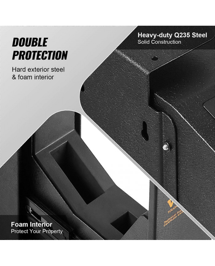 Coffre-fort pour pistolet monté, coffre-fort biométrique pour pistolet avec trois voies d’accès rapide aux [...]