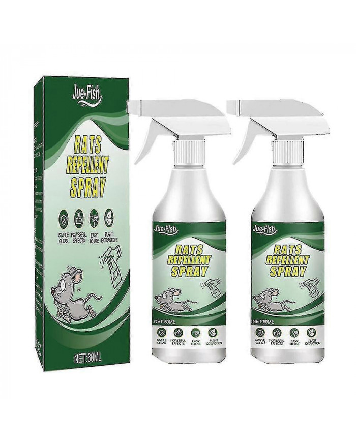 2x Strong Natural Peppermint Essential Oil Spray Souris Rongeur Répulsif Spray