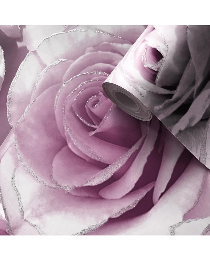 Madison Rose Glitter Floral Fond d'écran Muriva