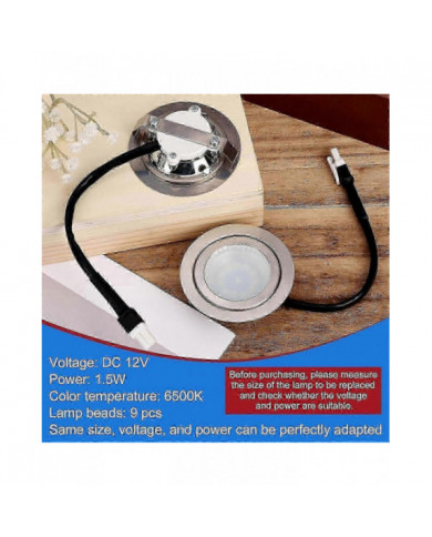 2 ampoules de hotte de cuisine, hotte de cuisinière en acier inoxydable lampe led de remplacement encastrée de la [...]