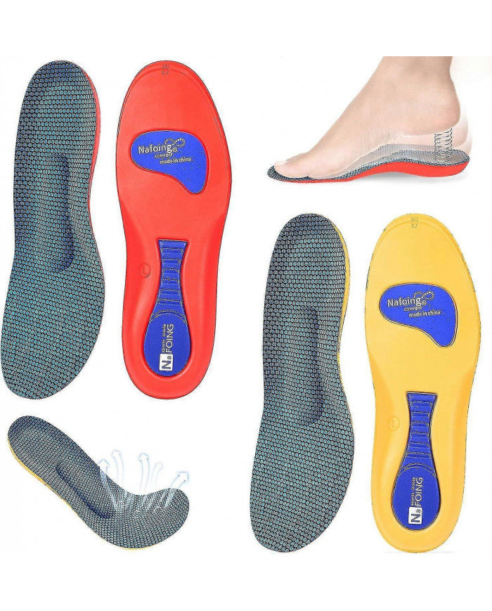 2 paires de semelles Norélie, semelles orthopédiques Norelie pour le soutien de la voûte plantaire, semelles [...]