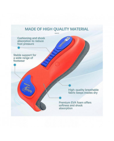 2 paires de semelles Norélie, semelles orthopédiques Norelie pour le soutien de la voûte plantaire, semelles [...]