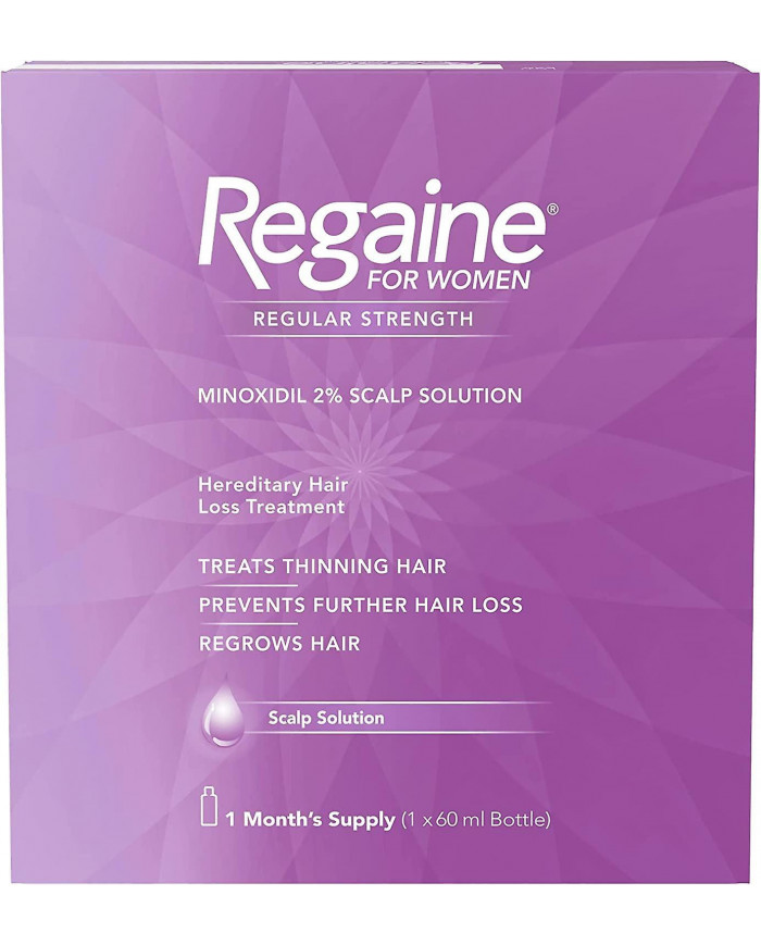 Regaine Pour les femmes Solution de croissance des cheveux et de perte de cheveux - 60ml 1 mois d’approvisionnement