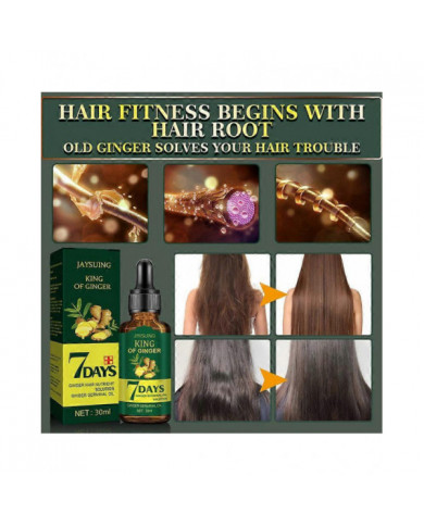 3pcs 30ml Gingembre Soins Capillaires Huile Essentielle 7 Jour Améliore Cuir Chevelu Environnement Perte De [...]