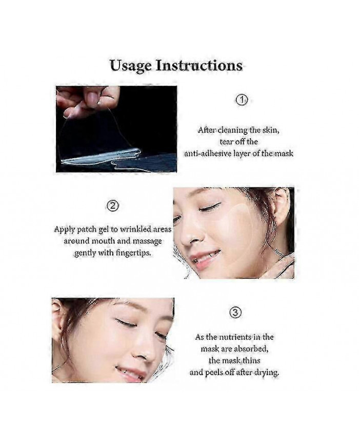 30pcs Microcristallin Sillons Nasogéniens Enlèvement Masque Visage Rides Enlèvement Masque Lift