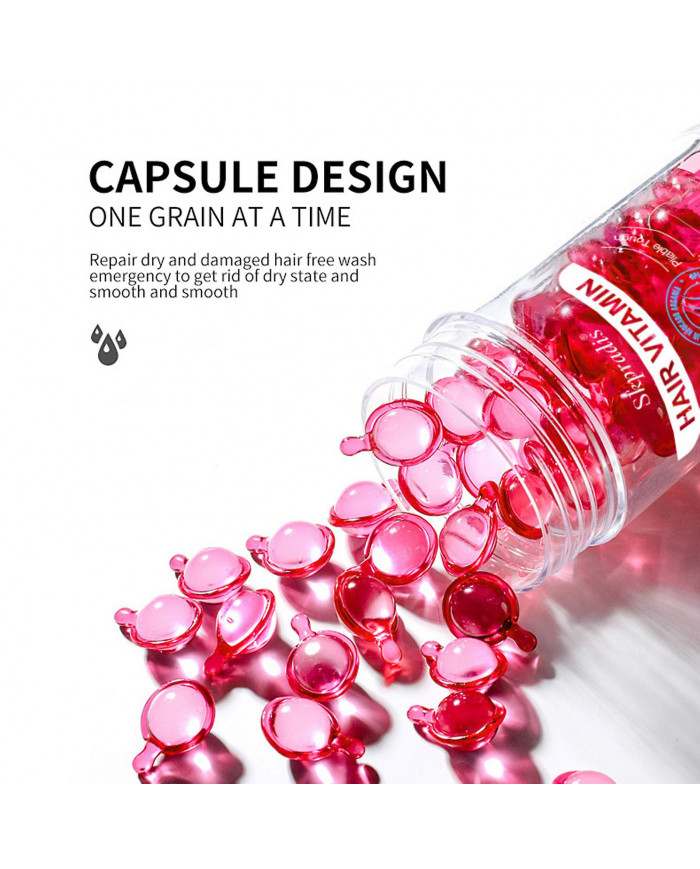 Vitamines Soins capillaires sans rinçage Essences Gélules Traitements capillaires sans lavage Sérum pour cheveux secs