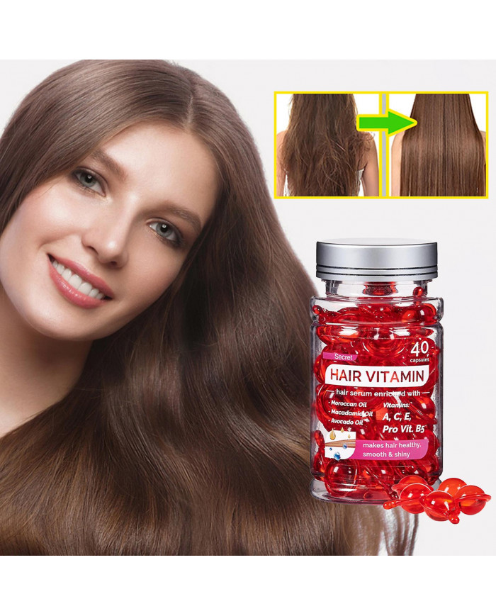Vitamines Soins capillaires sans rinçage Essences Gélules Traitements capillaires sans lavage Sérum pour cheveux secs
