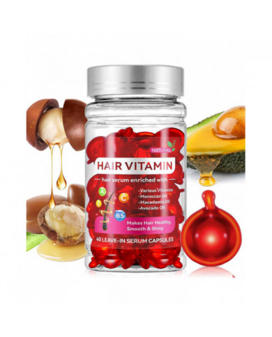Vitamines Soins capillaires sans rinçage Essences Gélules Traitements capillaires sans lavage Sérum pour cheveux secs