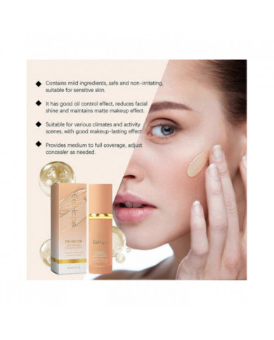 Biomimic-Fond de teint 4 en 1 Spectre lumineux Léger Couvrance sans défaut-Fond de teint Hydratant Longue Durée [...]