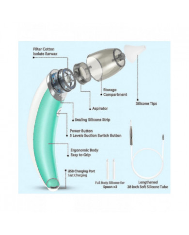 Aspirateur d’oreille Aspirateur d’oreille Aspirateur d’oreille, Aspirateur électrique de cire d’oreille avec [...]