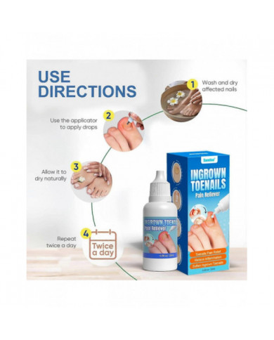 Traitement des ongles incarnés extra fort,Chute des ongles incarnés,Huile de soin des cuticules pour les ongles [...]