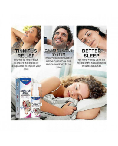 1-3pcs Spray de soulagement des acouphènes Gouttes d’oreille pour les oreilles bourdonnantes, spray anti- [...]