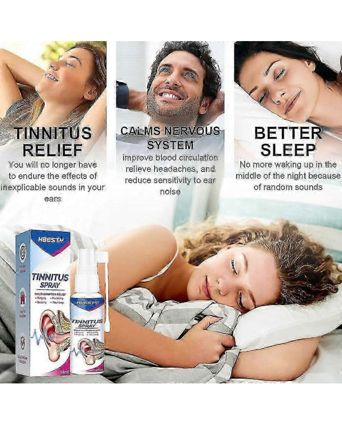 1-3pcs Spray de soulagement des acouphènes Gouttes d’oreille pour les oreilles bourdonnantes, spray anti- [...]