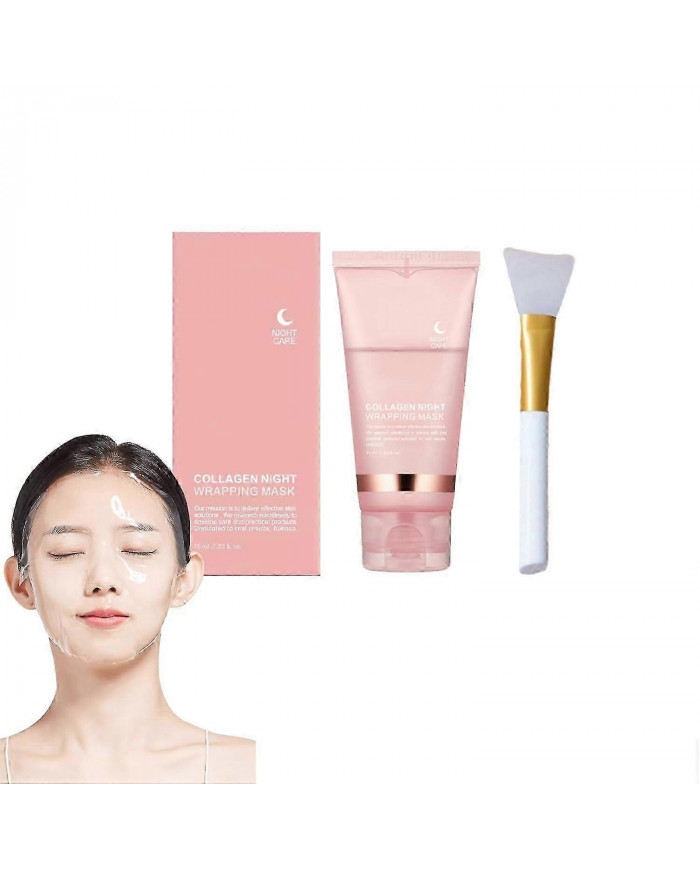 Masque facial peel off enveloppant de nuit au collagène, masque enveloppant de nuit au collagène, masque facial au [...]