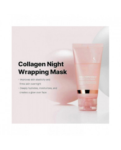 Masque facial peel off enveloppant de nuit au collagène, masque enveloppant de nuit au collagène, masque facial au [...]