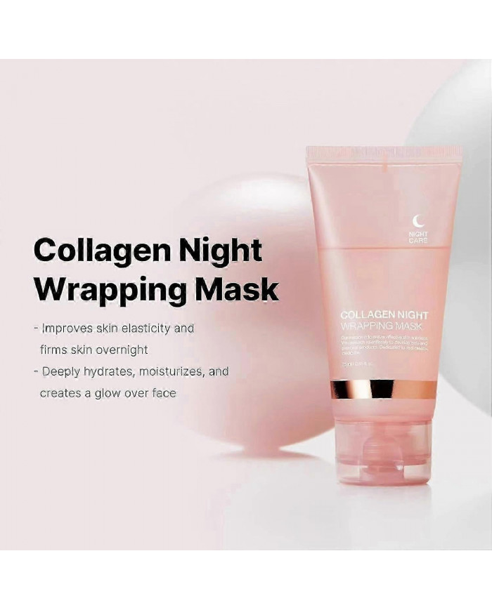 Masque facial peel off enveloppant de nuit au collagène, masque enveloppant de nuit au collagène, masque facial au [...]