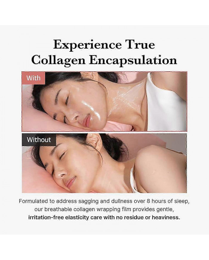 Masque facial peel off enveloppant de nuit au collagène, masque enveloppant de nuit au collagène, masque facial au [...]