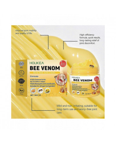 Crème de thérapie osseuse avancée pour l’articulation du venin d’abeille Soulager la douleur, la raideur, la crème [...]