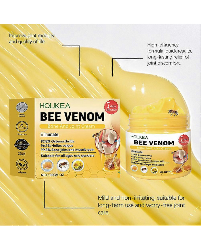 Crème de thérapie osseuse avancée pour l’articulation du venin d’abeille Soulager la douleur, la raideur, la crème [...]