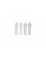 Pochette en cristal Silicone Spike Préservatifs pour Mâle Retard Ensemble Couverture Couple Jouets pour Un