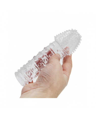 Pochette en cristal Silicone Spike Préservatifs pour Mâle Retard Ensemble Couverture Couple Jouets pour Un