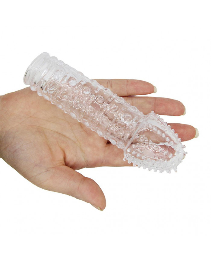 Pochette en cristal Silicone Spike Préservatifs pour Mâle Retard Ensemble Couverture Couple Jouets pour Un