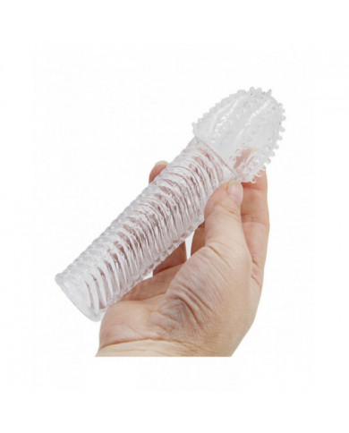 Pochette en cristal Silicone Spike Préservatifs pour Mâle Retard Ensemble Couverture Couple Jouets pour Un