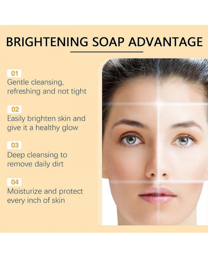 2x Savon au curcuma Blanchiment de la peau Taches brunes Éclaircissant Acné Curcuma-100g