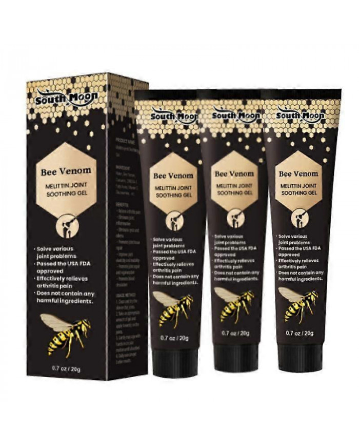 3x Bee Venom New Zealand Bee Venom Professional Treatment Gel, Bee Venom Professional Treatment Gel