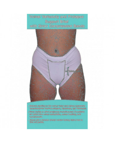 Culotte de soutien de la varicosité et du prolapsus ab-vulvaire avec bandes de compression de l’aine - 521