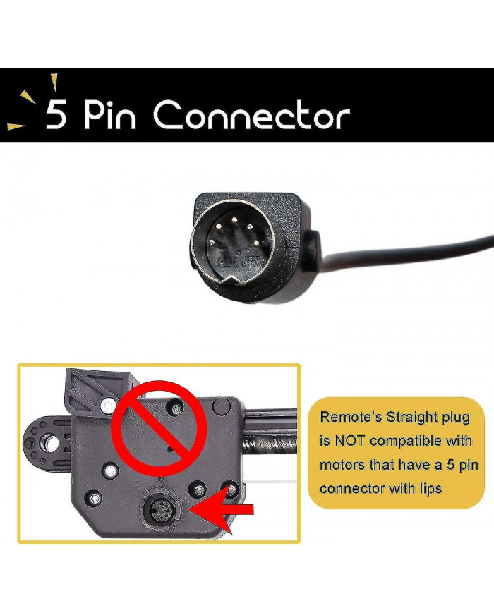 Télécommande à 6 boutons pour fauteuils inclinables 5 broches Lift Chair Combiné Contrôleur Contrôle manuel pour [...]