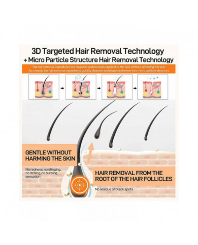 Crème dépilatoire pour le visage, épilation de la lèvre supérieure, crème dépilatoire extra douce, indolore et [...]