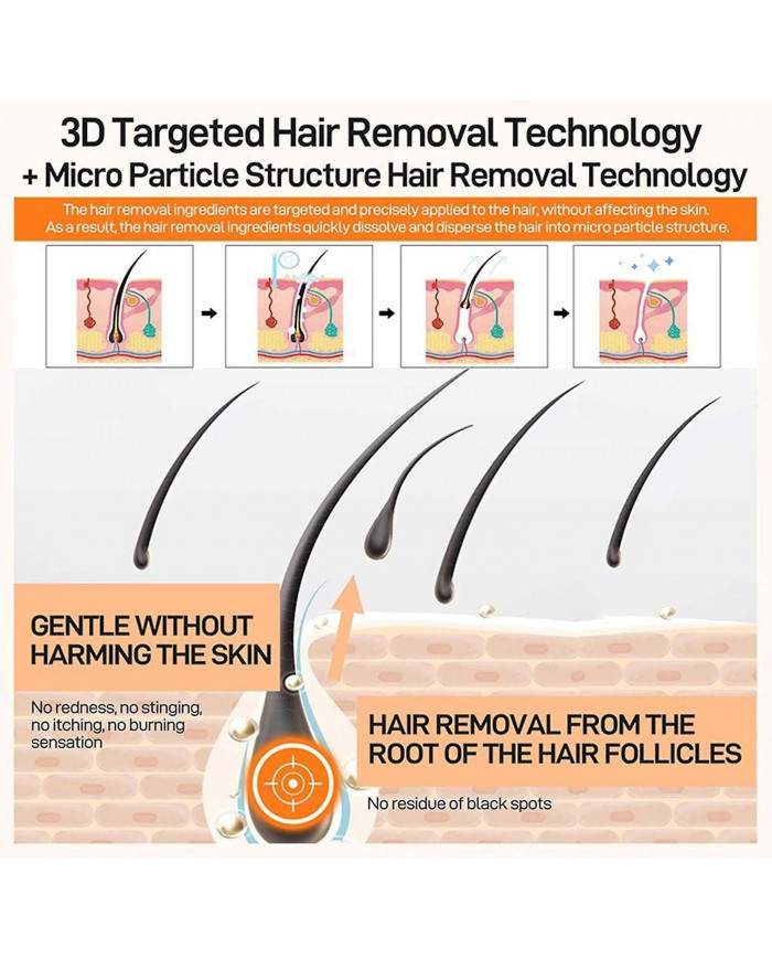 Crème dépilatoire pour le visage, épilation de la lèvre supérieure, crème dépilatoire extra douce, indolore et [...]