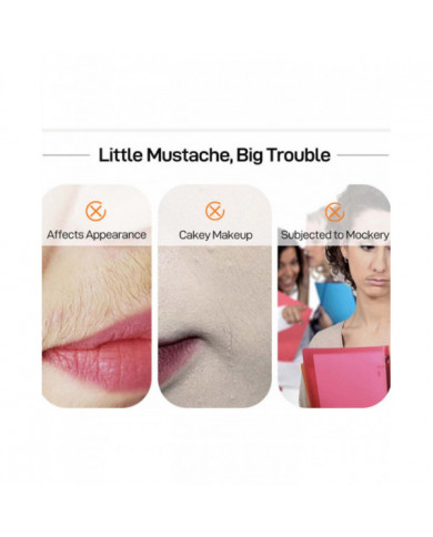 Crème dépilatoire pour le visage, épilation de la lèvre supérieure, crème dépilatoire extra douce, indolore et [...]